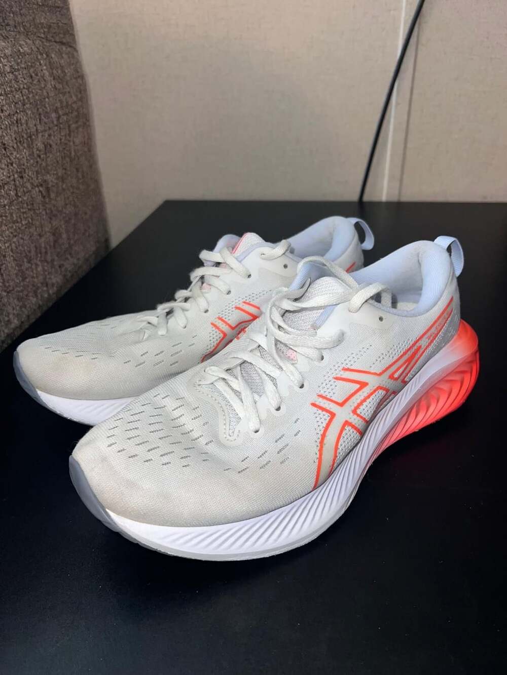 ASICS Women's Gel-Excite 10 Running Shoes White/Orange Pop Size 10 US